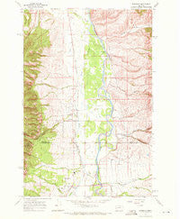 Florence Montana Historical topographic map, 1:24000 scale, 7.5 X 7.5 Minute, Year 1967