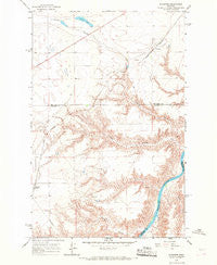 Floweree Montana Historical topographic map, 1:24000 scale, 7.5 X 7.5 Minute, Year 1965