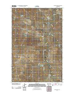 Flowing Well Montana Historical topographic map, 1:24000 scale, 7.5 X 7.5 Minute, Year 2011
