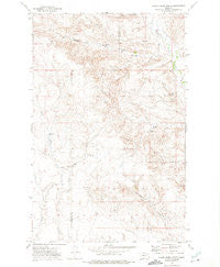 Flynn Creek North Montana Historical topographic map, 1:24000 scale, 7.5 X 7.5 Minute, Year 1972