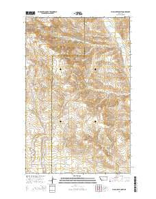 Flynn Creek North Montana Current topographic map, 1:24000 scale, 7.5 X 7.5 Minute, Year 2014