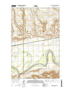 Flynn Creek South Montana Current topographic map, 1:24000 scale, 7.5 X 7.5 Minute, Year 2014