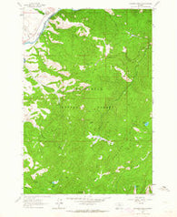 Foolhen Mountain Montana Historical topographic map, 1:24000 scale, 7.5 X 7.5 Minute, Year 1962