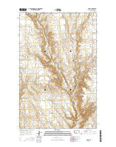 Forks Montana Current topographic map, 1:24000 scale, 7.5 X 7.5 Minute, Year 2014