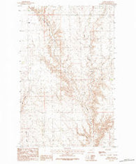 Forks Montana Historical topographic map, 1:24000 scale, 7.5 X 7.5 Minute, Year 1984