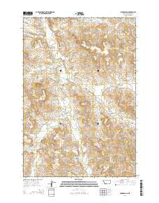 Forks Ranch Montana Current topographic map, 1:24000 scale, 7.5 X 7.5 Minute, Year 2014