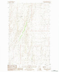 Forsman Reservoir Montana Historical topographic map, 1:24000 scale, 7.5 X 7.5 Minute, Year 1984