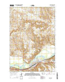 Forsyth Montana Current topographic map, 1:24000 scale, 7.5 X 7.5 Minute, Year 2014