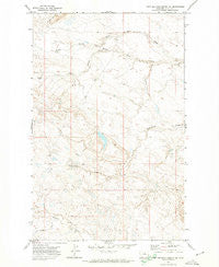 Fort Belknap Agency SE Montana Historical topographic map, 1:24000 scale, 7.5 X 7.5 Minute, Year 1971