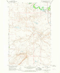 Fort Belknap Agency Montana Historical topographic map, 1:24000 scale, 7.5 X 7.5 Minute, Year 1964