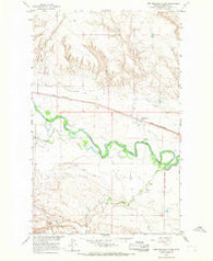 Fort Belknap Siding Montana Historical topographic map, 1:24000 scale, 7.5 X 7.5 Minute, Year 1964
