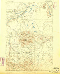 Fort Benton Montana Historical topographic map, 1:250000 scale, 1 X 1 Degree, Year 1892