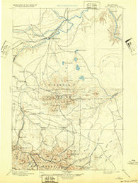 Fort Benton Montana Historical topographic map, 1:250000 scale, 1 X 1 Degree, Year 1897