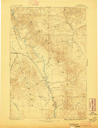 Fort Logan Montana Historical topographic map, 1:250000 scale, 1 X 1 Degree, Year 1886