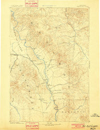 Fort Logan Montana Historical topographic map, 1:250000 scale, 1 X 1 Degree, Year 1886