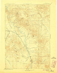 Fort Logan Montana Historical topographic map, 1:250000 scale, 1 X 1 Degree, Year 1886