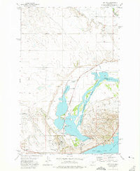 Fort Peck Montana Historical topographic map, 1:24000 scale, 7.5 X 7.5 Minute, Year 1972