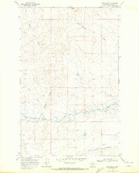 Fort Piegan Montana Historical topographic map, 1:24000 scale, 7.5 X 7.5 Minute, Year 1968