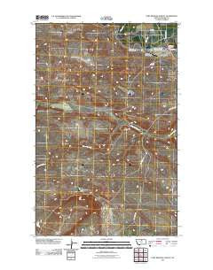 Fort Belknap Agency Montana Historical topographic map, 1:24000 scale, 7.5 X 7.5 Minute, Year 2011