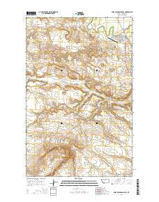 Fort Belknap Agency Montana Current topographic map, 1:24000 scale, 7.5 X 7.5 Minute, Year 2014