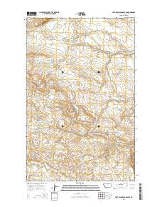 Fort Belknap Agency SE Montana Current topographic map, 1:24000 scale, 7.5 X 7.5 Minute, Year 2014