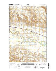 Fort Belknap Siding Montana Current topographic map, 1:24000 scale, 7.5 X 7.5 Minute, Year 2014