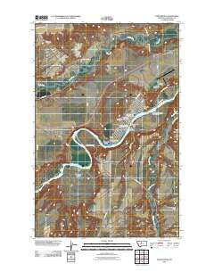 Fort Benton Montana Historical topographic map, 1:24000 scale, 7.5 X 7.5 Minute, Year 2011