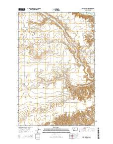 Fort Benton NW Montana Current topographic map, 1:24000 scale, 7.5 X 7.5 Minute, Year 2014