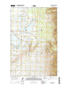 Fort Connah Montana Current topographic map, 1:24000 scale, 7.5 X 7.5 Minute, Year 2014
