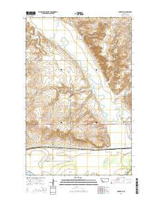 Fort Kipp Montana Current topographic map, 1:24000 scale, 7.5 X 7.5 Minute, Year 2014