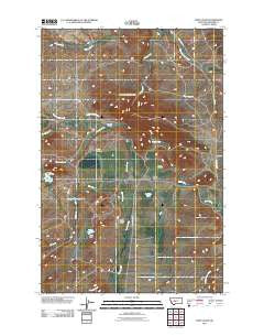 Fort Logan Montana Historical topographic map, 1:24000 scale, 7.5 X 7.5 Minute, Year 2011