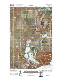 Fort Peck Montana Historical topographic map, 1:24000 scale, 7.5 X 7.5 Minute, Year 2011