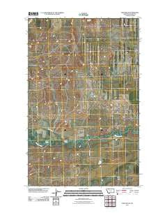 Fort Piegan Montana Historical topographic map, 1:24000 scale, 7.5 X 7.5 Minute, Year 2011