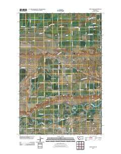 Fort Shaw Montana Historical topographic map, 1:24000 scale, 7.5 X 7.5 Minute, Year 2011