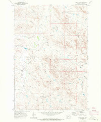 Forty Creek Montana Historical topographic map, 1:24000 scale, 7.5 X 7.5 Minute, Year 1969