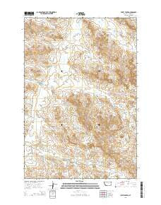 Forty Creek Montana Current topographic map, 1:24000 scale, 7.5 X 7.5 Minute, Year 2014