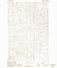 Fortyfour Coulee Montana Historical topographic map, 1:24000 scale, 7.5 X 7.5 Minute, Year 1983