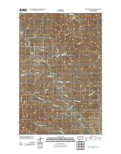 Fortyfour Coulee Montana Historical topographic map, 1:24000 scale, 7.5 X 7.5 Minute, Year 2011