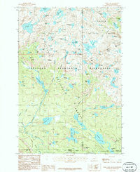 Fossil Lake Montana Historical topographic map, 1:24000 scale, 7.5 X 7.5 Minute, Year 1986