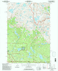 Fossil Lake Montana Historical topographic map, 1:24000 scale, 7.5 X 7.5 Minute, Year 1991
