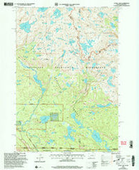 Fossil Lake Montana Historical topographic map, 1:24000 scale, 7.5 X 7.5 Minute, Year 2000