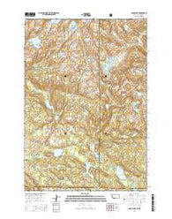 Fossil Lake Montana Current topographic map, 1:24000 scale, 7.5 X 7.5 Minute, Year 2014