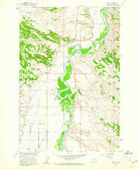 Foster Montana Historical topographic map, 1:24000 scale, 7.5 X 7.5 Minute, Year 1960