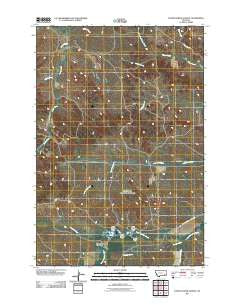 Foster Creek School Montana Historical topographic map, 1:24000 scale, 7.5 X 7.5 Minute, Year 2011
