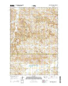 Foster Creek School Montana Current topographic map, 1:24000 scale, 7.5 X 7.5 Minute, Year 2014