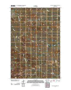 Foundation Spring Montana Historical topographic map, 1:24000 scale, 7.5 X 7.5 Minute, Year 2011