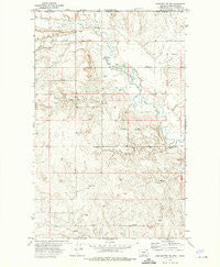 Four Buttes NW Montana Historical topographic map, 1:24000 scale, 7.5 X 7.5 Minute, Year 1973