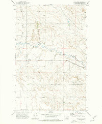 Four Buttes Montana Historical topographic map, 1:24000 scale, 7.5 X 7.5 Minute, Year 1973