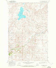 Four Horns Lake Montana Historical topographic map, 1:24000 scale, 7.5 X 7.5 Minute, Year 1968