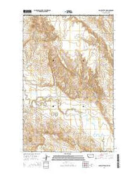 Four Buttes NE Montana Current topographic map, 1:24000 scale, 7.5 X 7.5 Minute, Year 2014